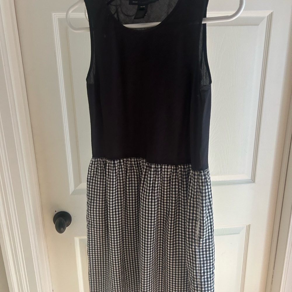 Marc by Marc Jacobs, navy blue  and White Gingham Dress: light cotton.